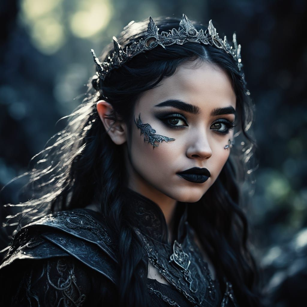 Dark Fantasy Elf Portrait in Lord of the Rings Style