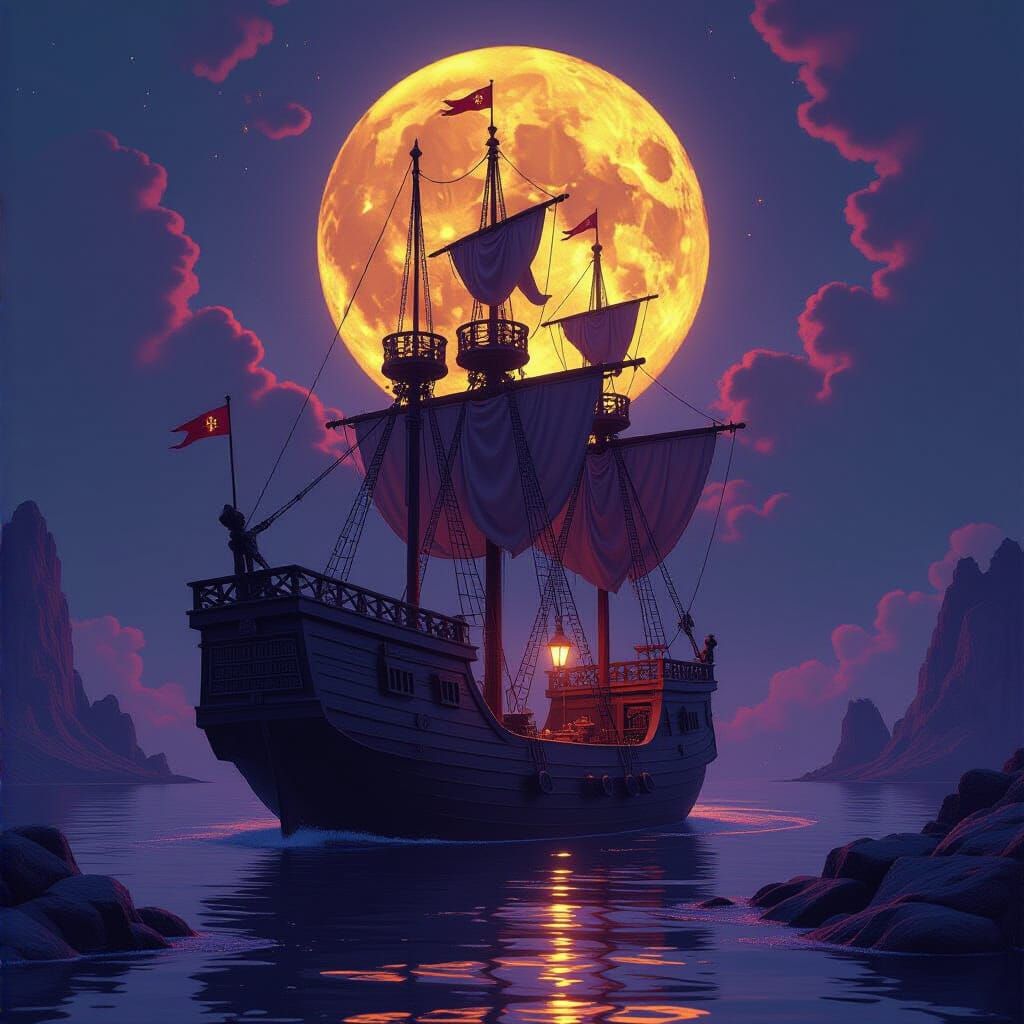 Dark Fantasy Archipelago Concept Art Masterpiece