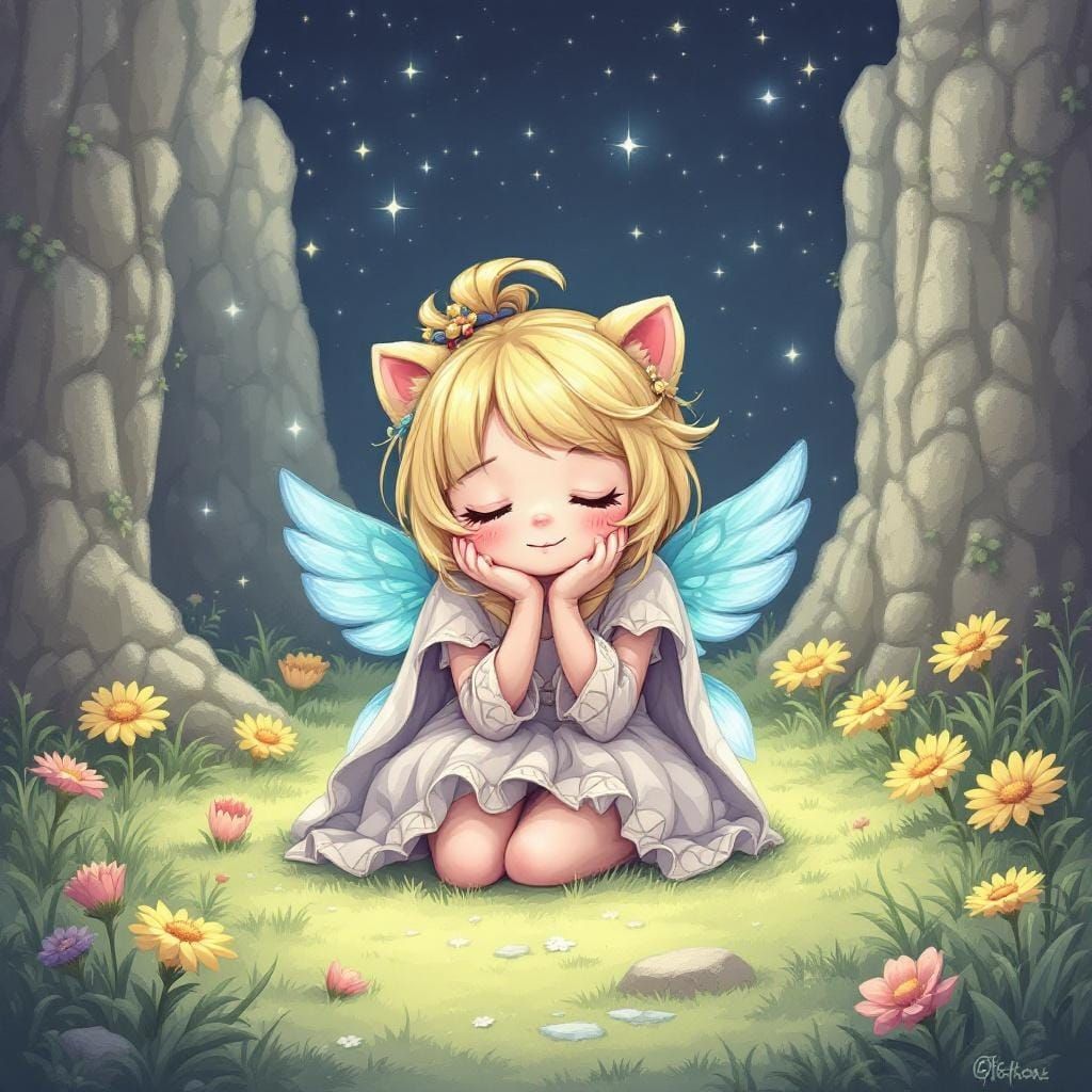 Dreamy Cute Fantasy Scene