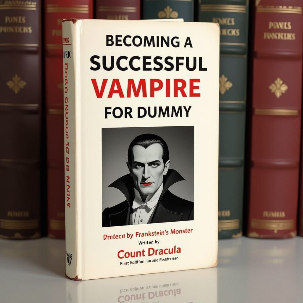 Count Dracula's Vampire Guide Book Cover Art