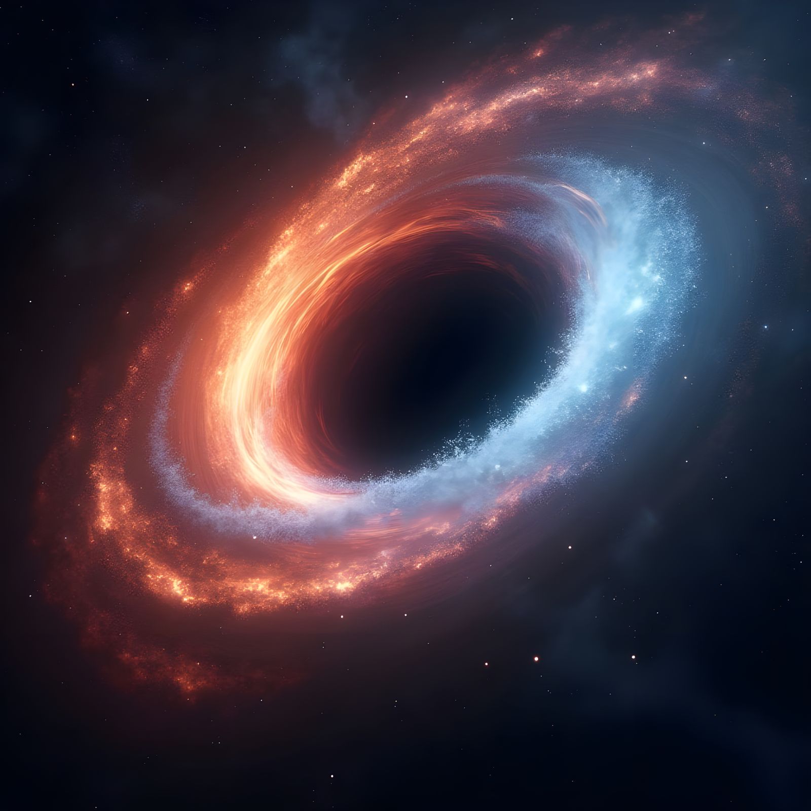 Cosmic Black Hole Consume Comet in Deep Space