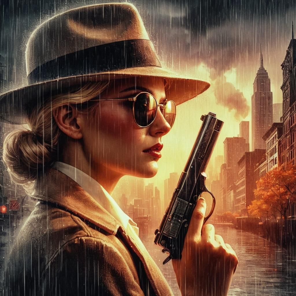 Female Detective in 1920s Chicago: Pulp Novel Cover