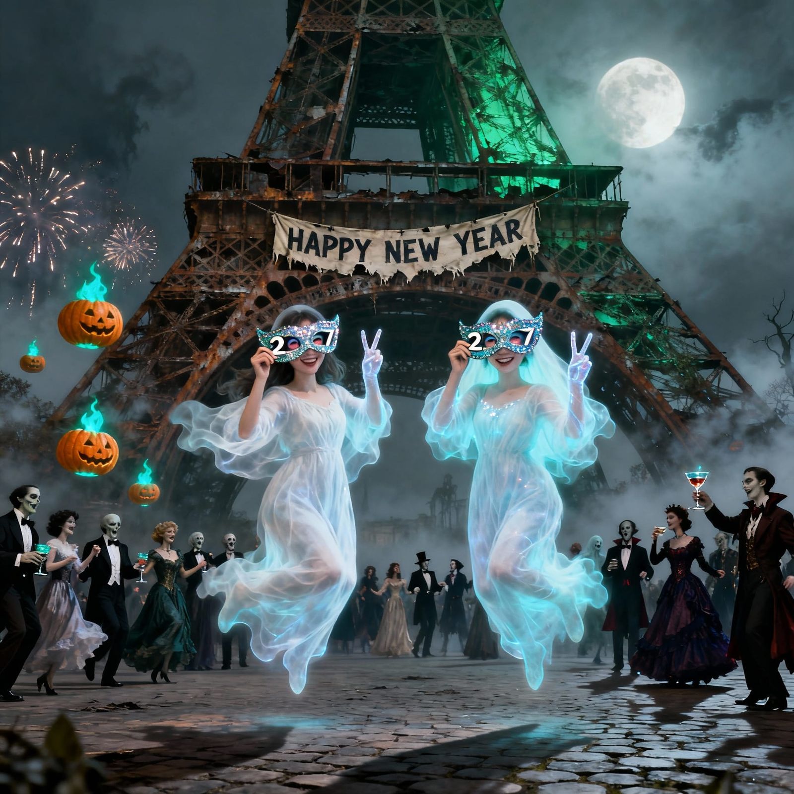 Ghostly Paris New Year's Eve Celebration