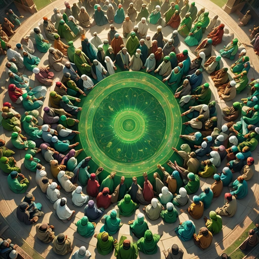 Sufi Meditation Circle with Ascending Light Energy