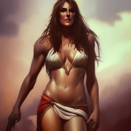 Loincloth Portrait, Hyperdetailed Digital Art