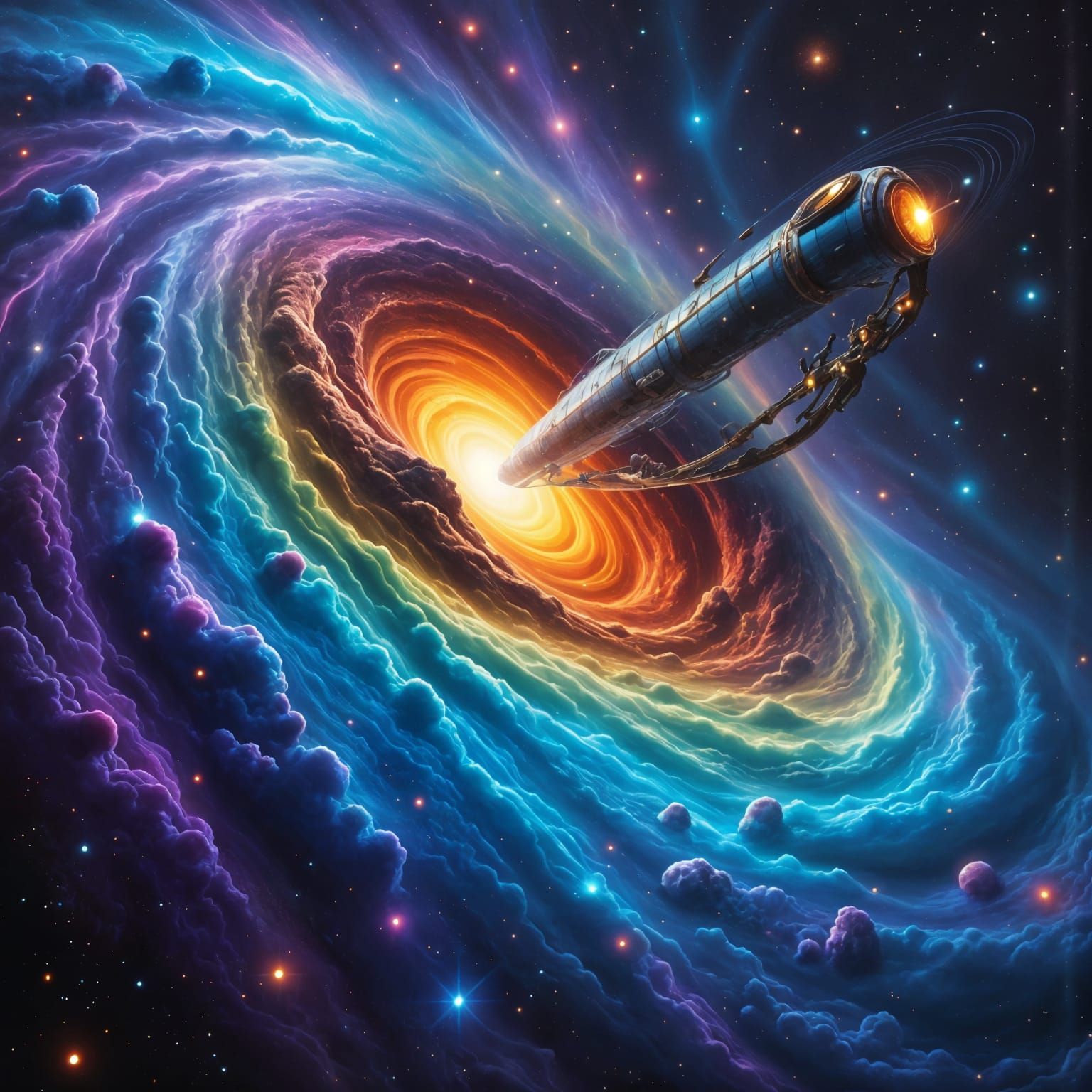 Cosmic Probe Swallowed by a Vibrant Black Hole