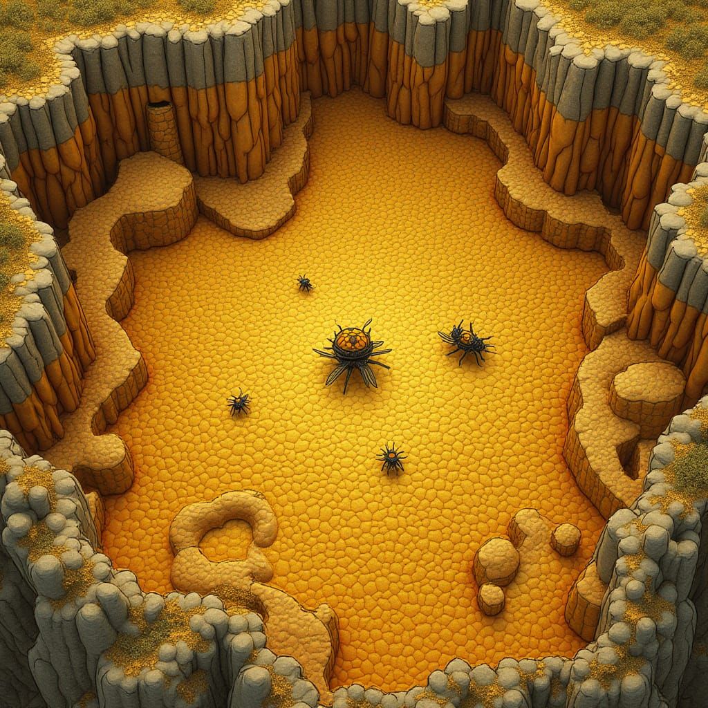 Golden Honeycomb Maze of the Ancient Bee Gods
