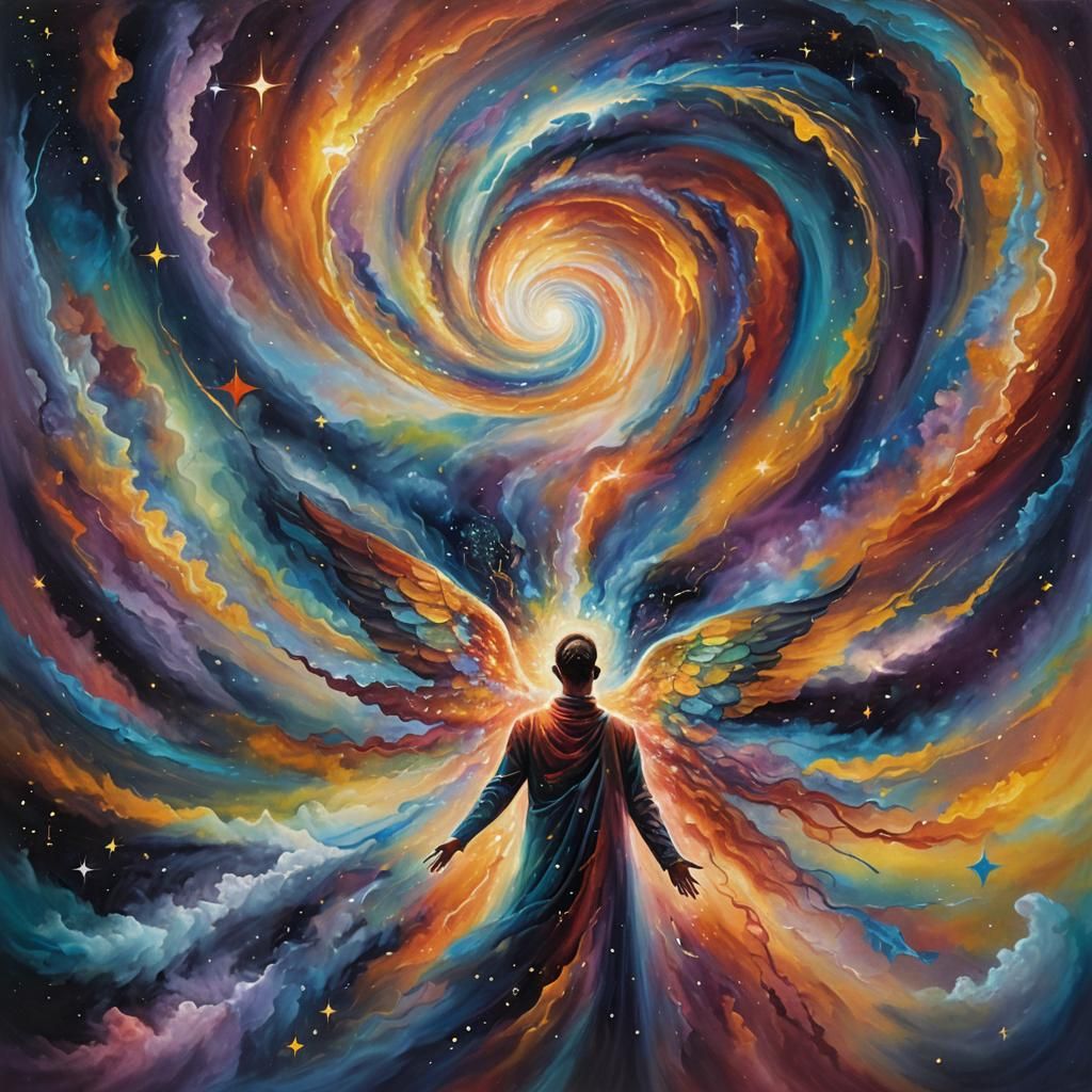 God in a Swirling Vortex of Cosmic Energy