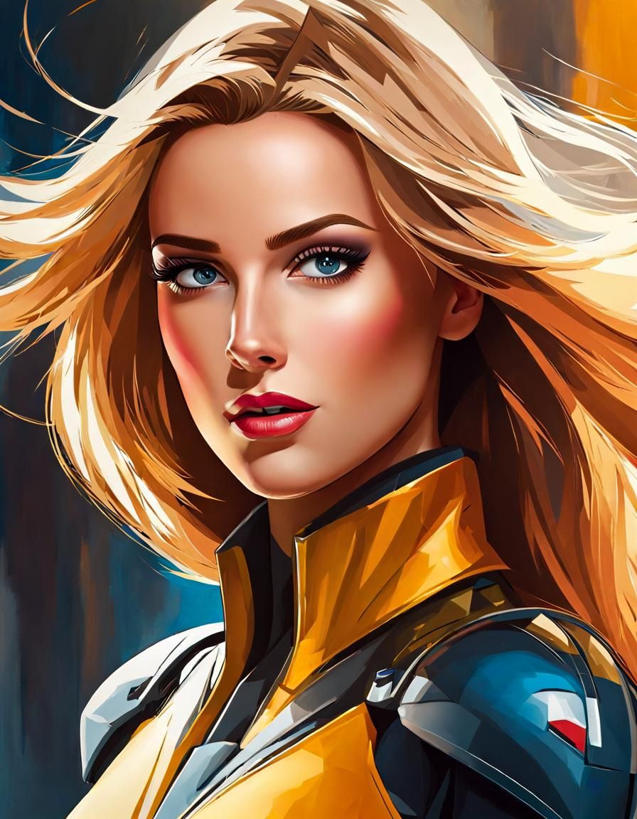 Ingrid, a futuristic fashion girl