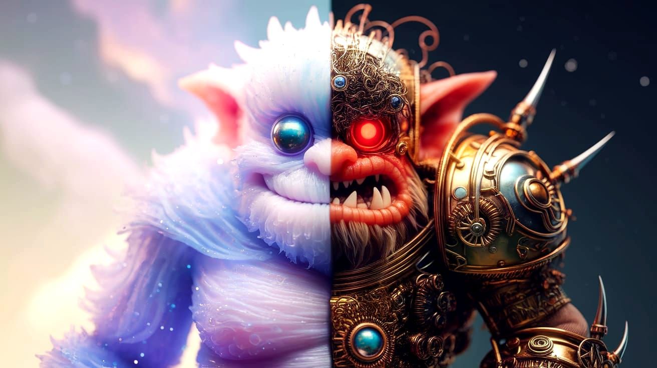 Celestial Fabric Meets Steampunk Warrior