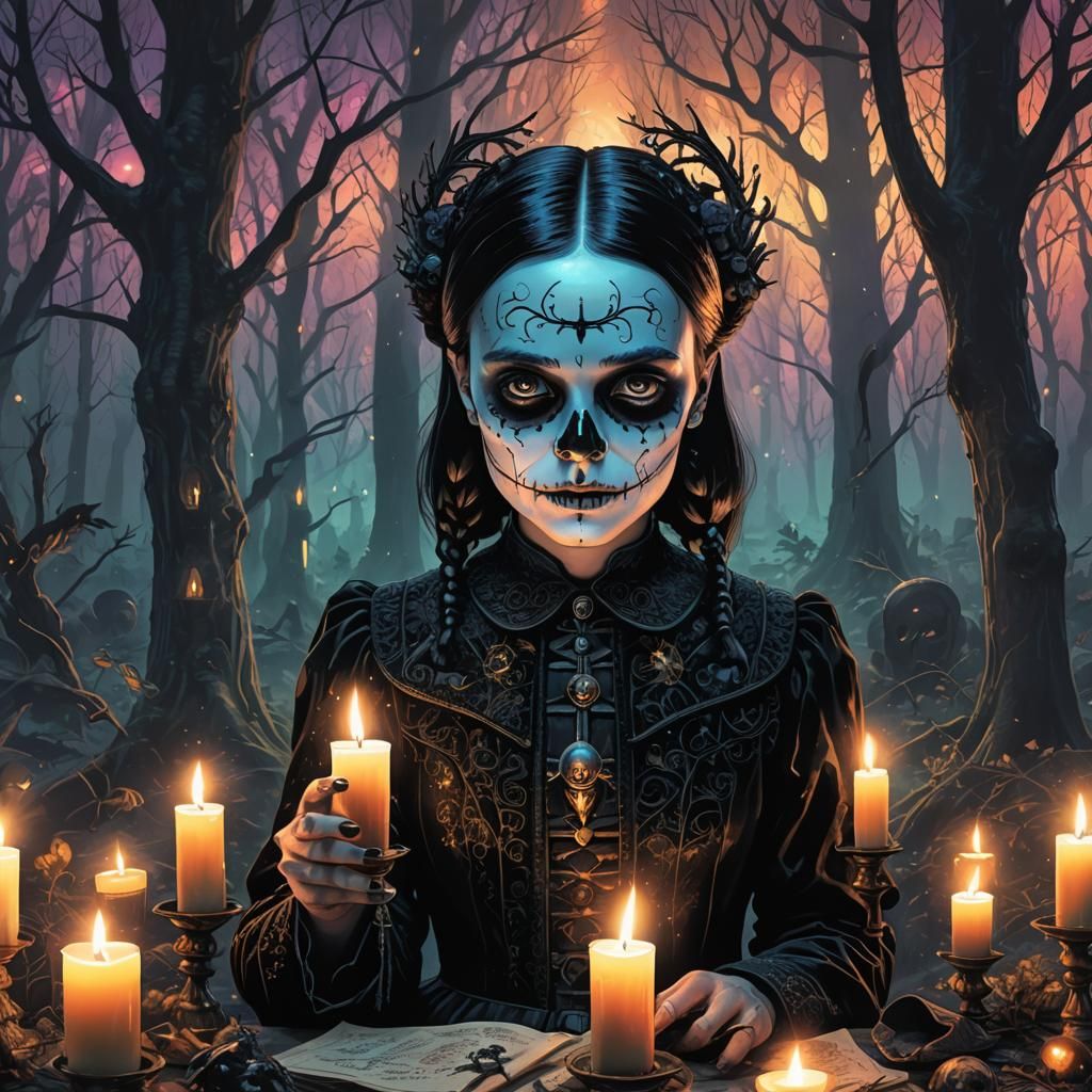 Gothic Wednesday addams