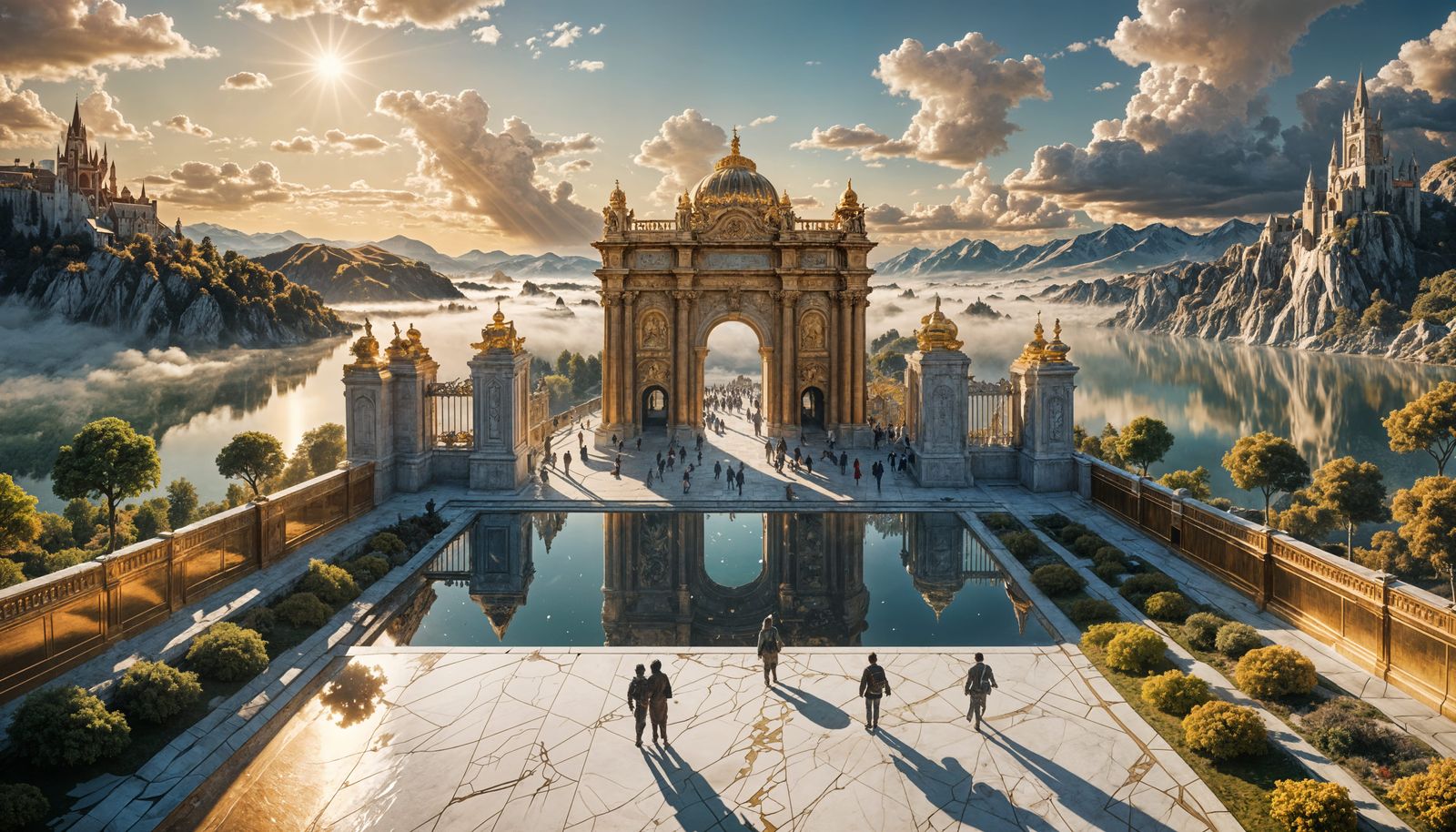 Hyperrealistic Picture of Heaven in HDR