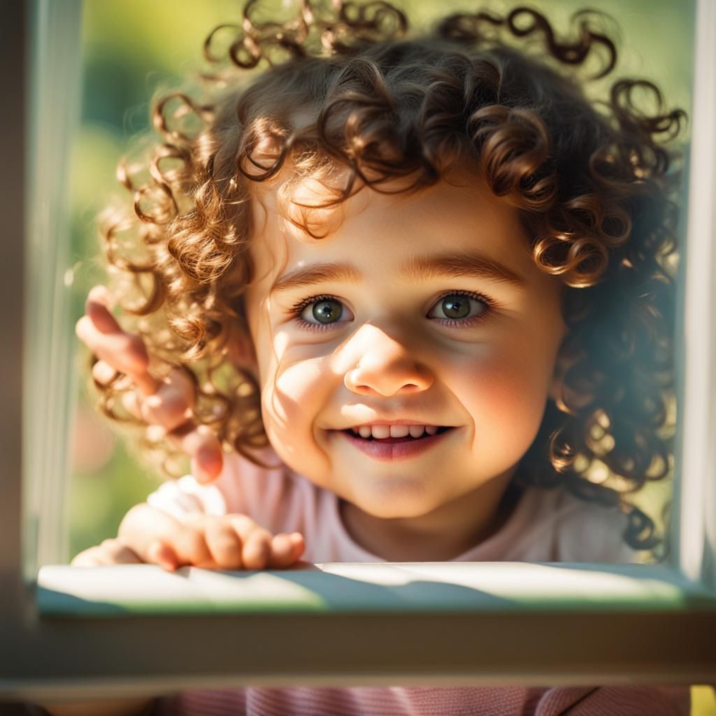 Toddler's Gaze: A Candid Portrait in Natural Light