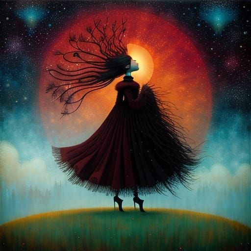 Arrogant Adventurer Expressing Serenity in Detailed Art