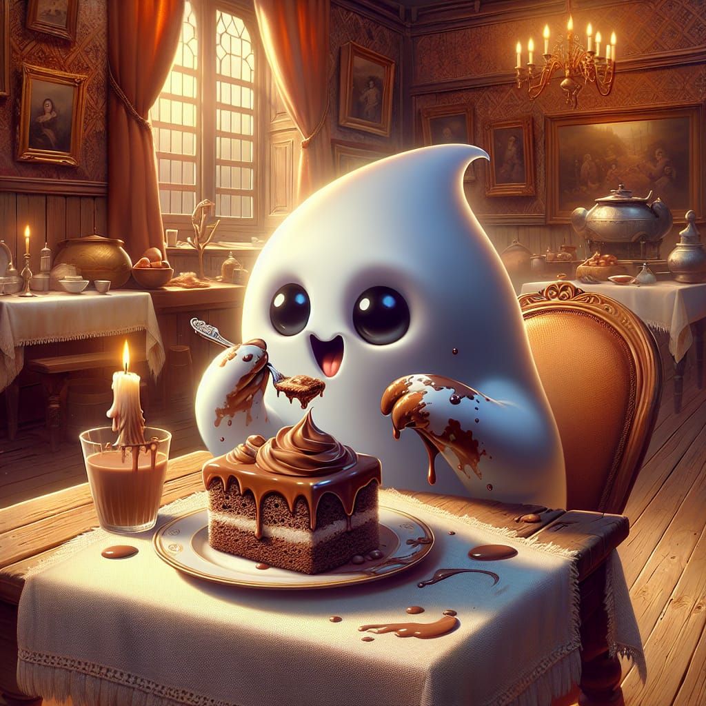 Ghost's Delight: Fantasy Kitchen Scene