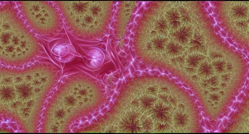 Abstract Fractal Flesh Pattern