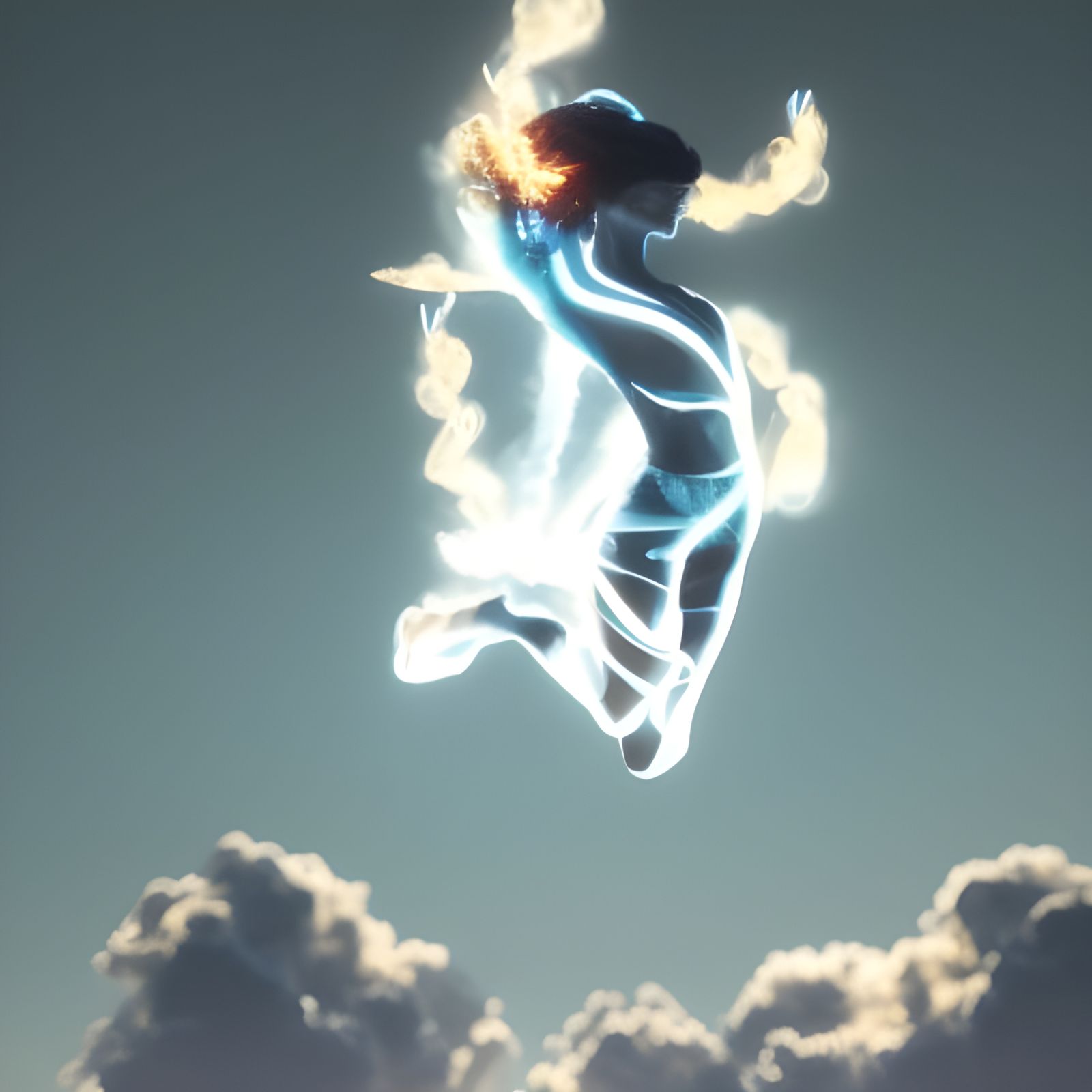 Air Elemental with Dancing Cloud Women