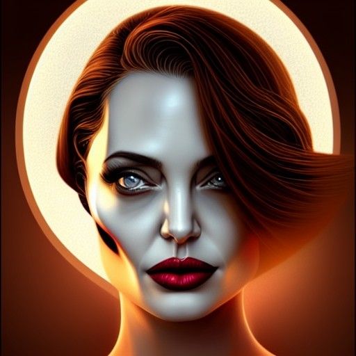 Cosmic Beauty: Portrait of a Young Woman