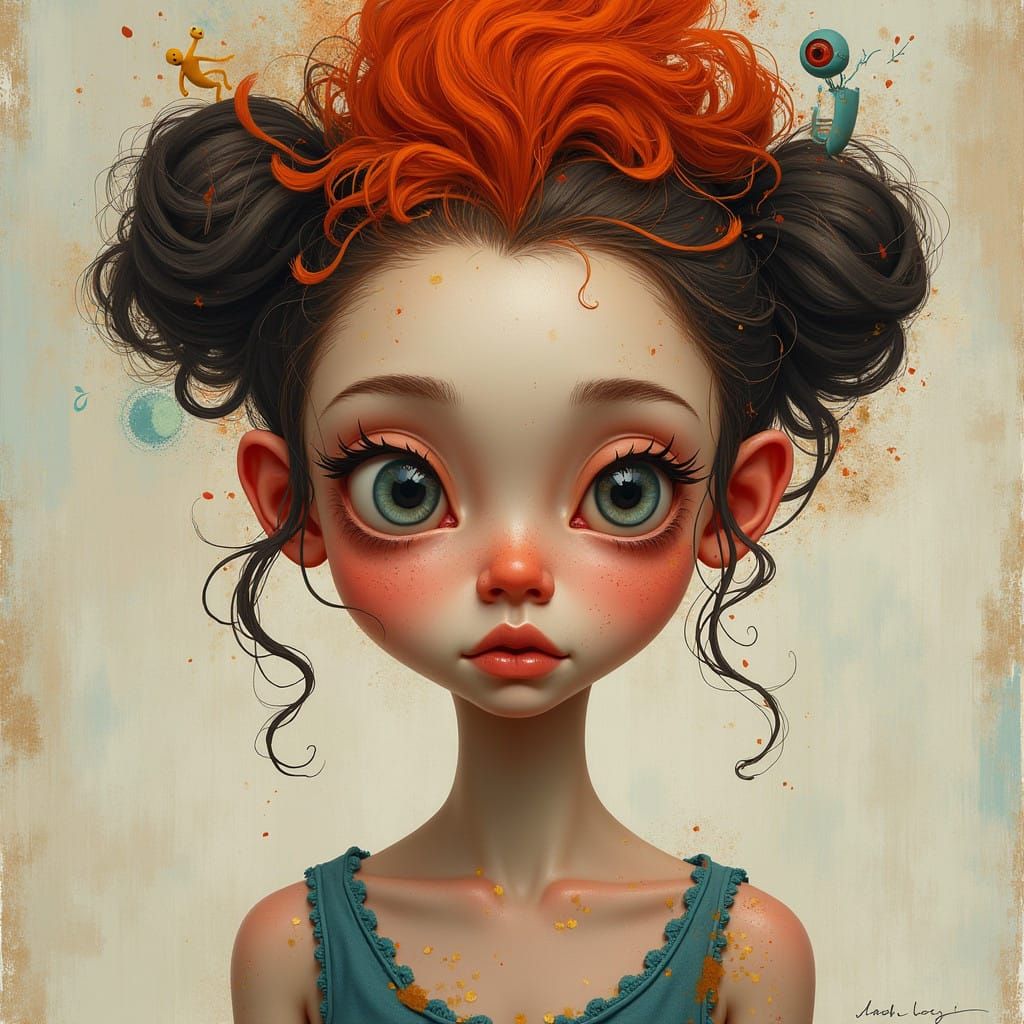 Vibrant Female Portraits with Whimsical Flair