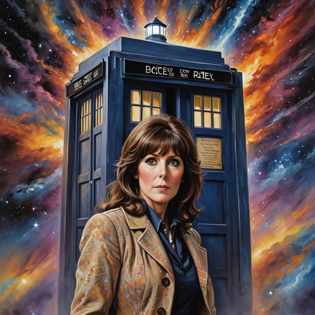 Sarah Jane Smith in Time Vortex Impasto