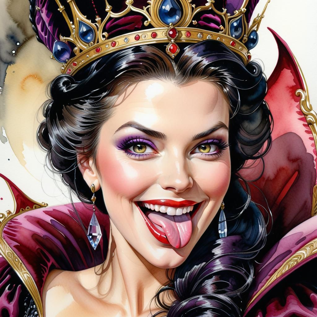 Cheeky evil queen Grimhilde