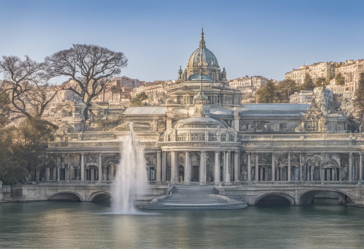 Old abandoned palace in the desert #1