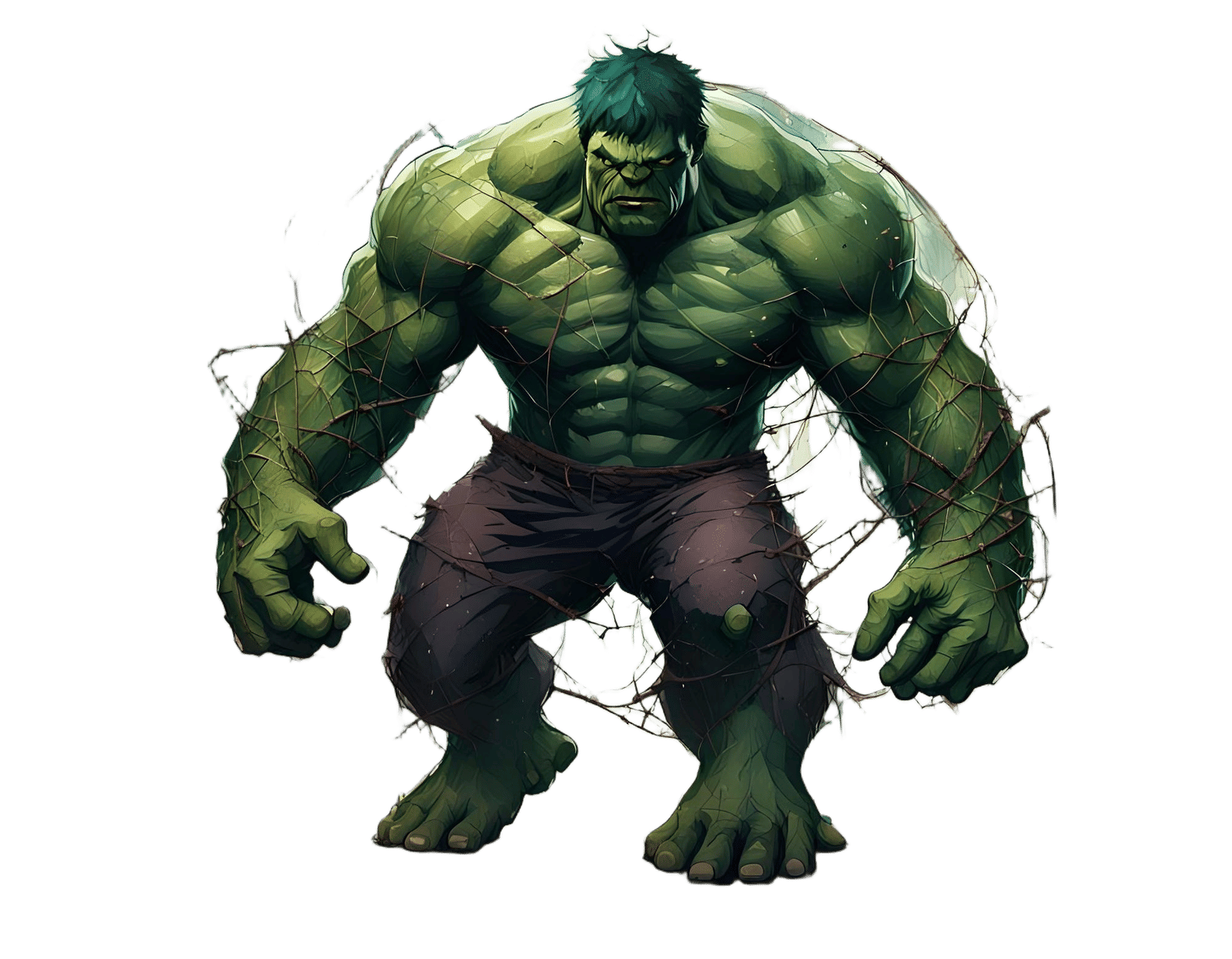 The Hulk Standing Tall in the City