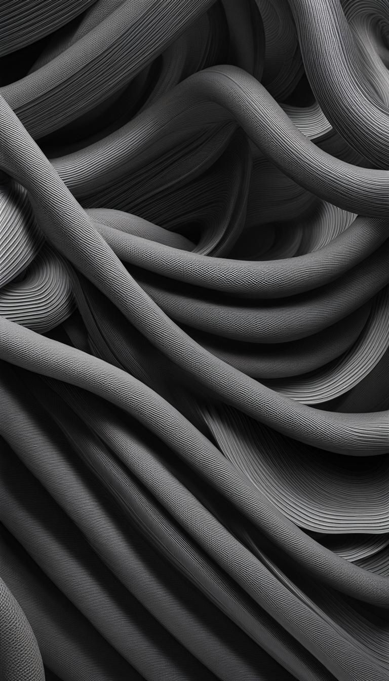 Complex Abstract Design with Reflective Surfaces