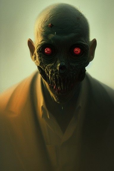 Ominous Portrait of a Greedy Character, Hyperdetailed