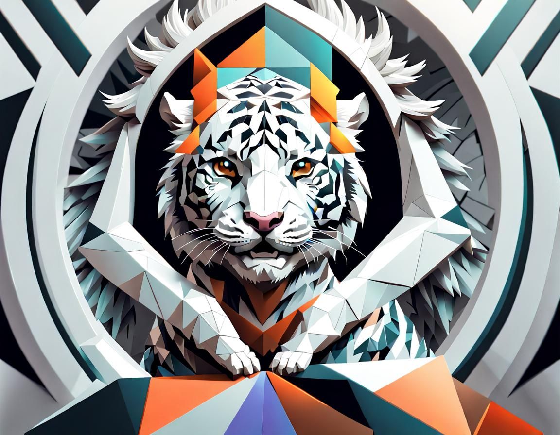 Blended White Tiger, Sloth, Humanoid, Epic Fantasy Dragon