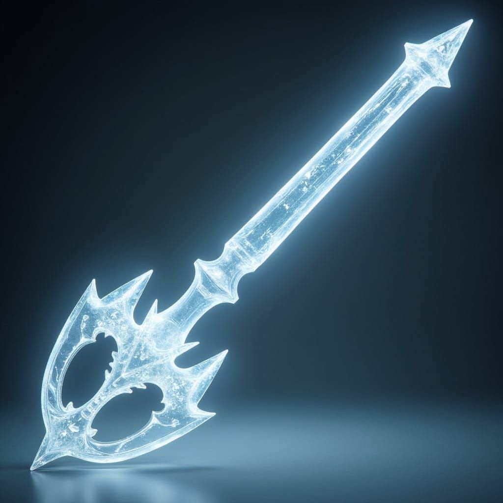 Radiant Glass Keyblade of Pure Light
