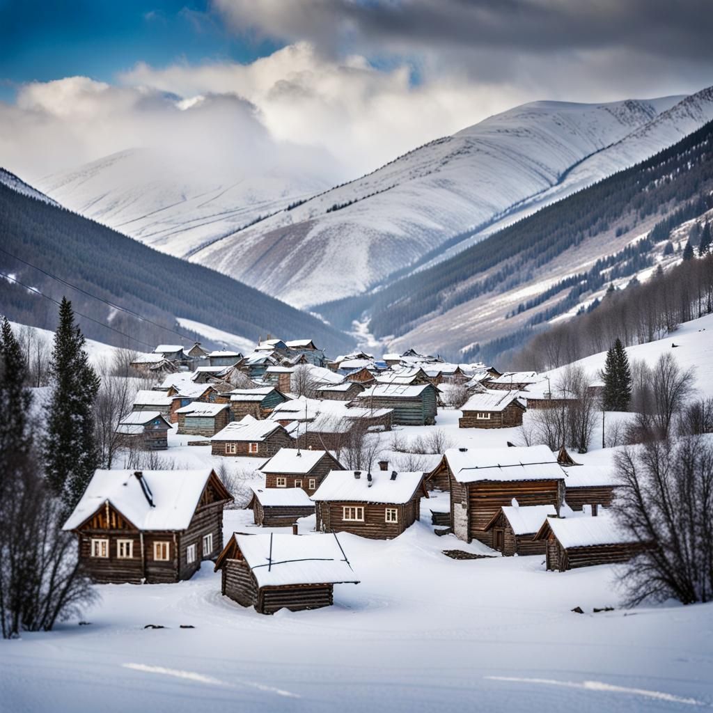 Potemkin Village in Snowy Mountains