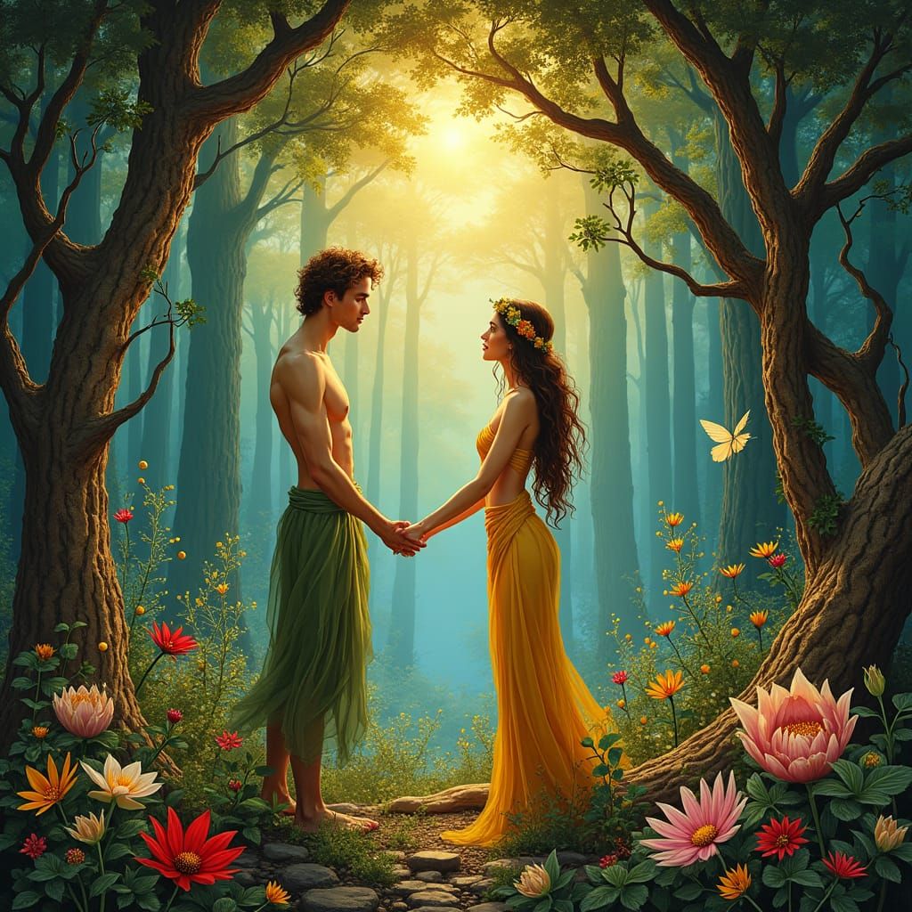 Adam and Eve in the Garden of Eden