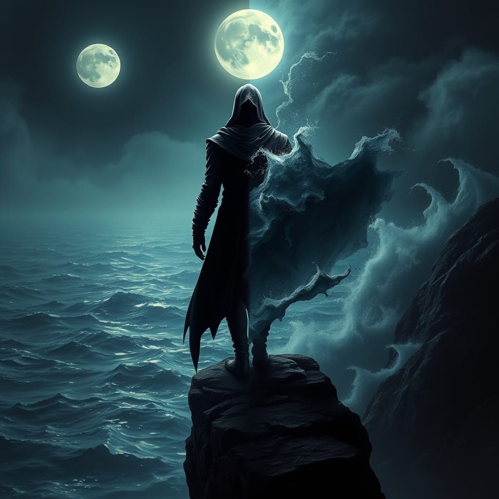 Assassin on Precipice: Serenity Meets Storm