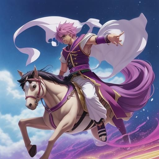 Sinbad Running: Anime-Inspired Key Visual