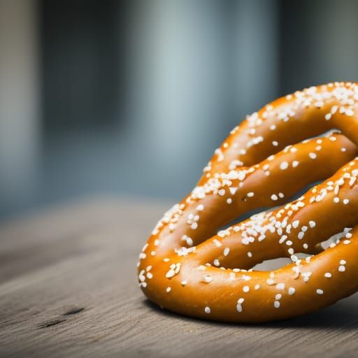 Delicious Pretzel in Professional Photography Style