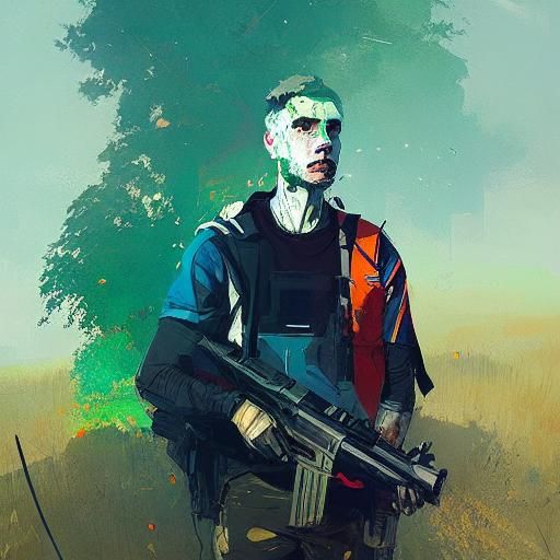 Dramatic Digital Portrait with Painterly Style