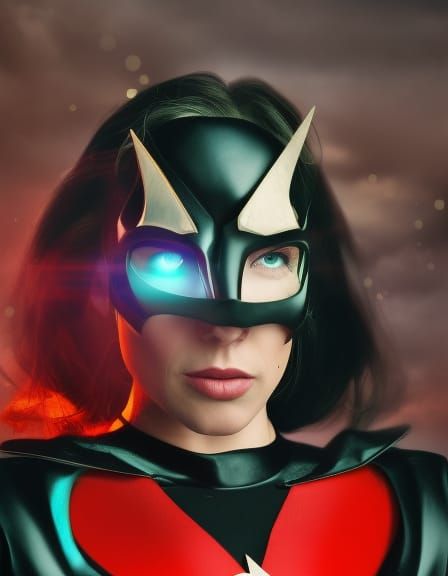 Mystical Superhero Portrait in Renaissance Style