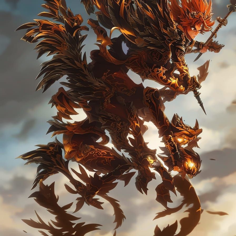 Hyperrealistic Portrait of Asta in Splash Art Style