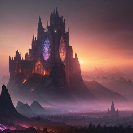 English Summer Sunset: Detailed Matte Painting