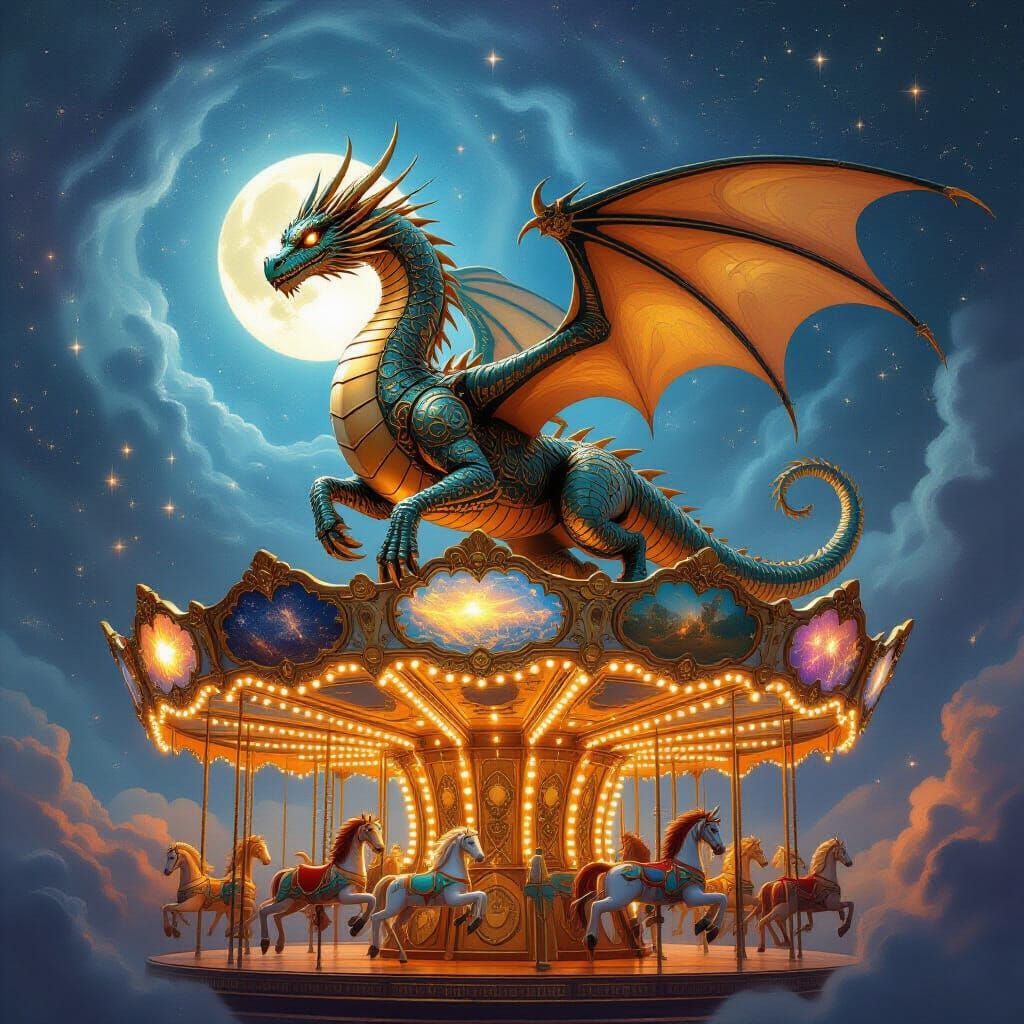 Clockwork Dragon on Celestial Carousel