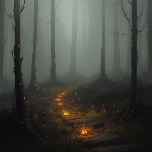 Soot-Faced Troll Sweeper in Whimsical Fantasy Landscape