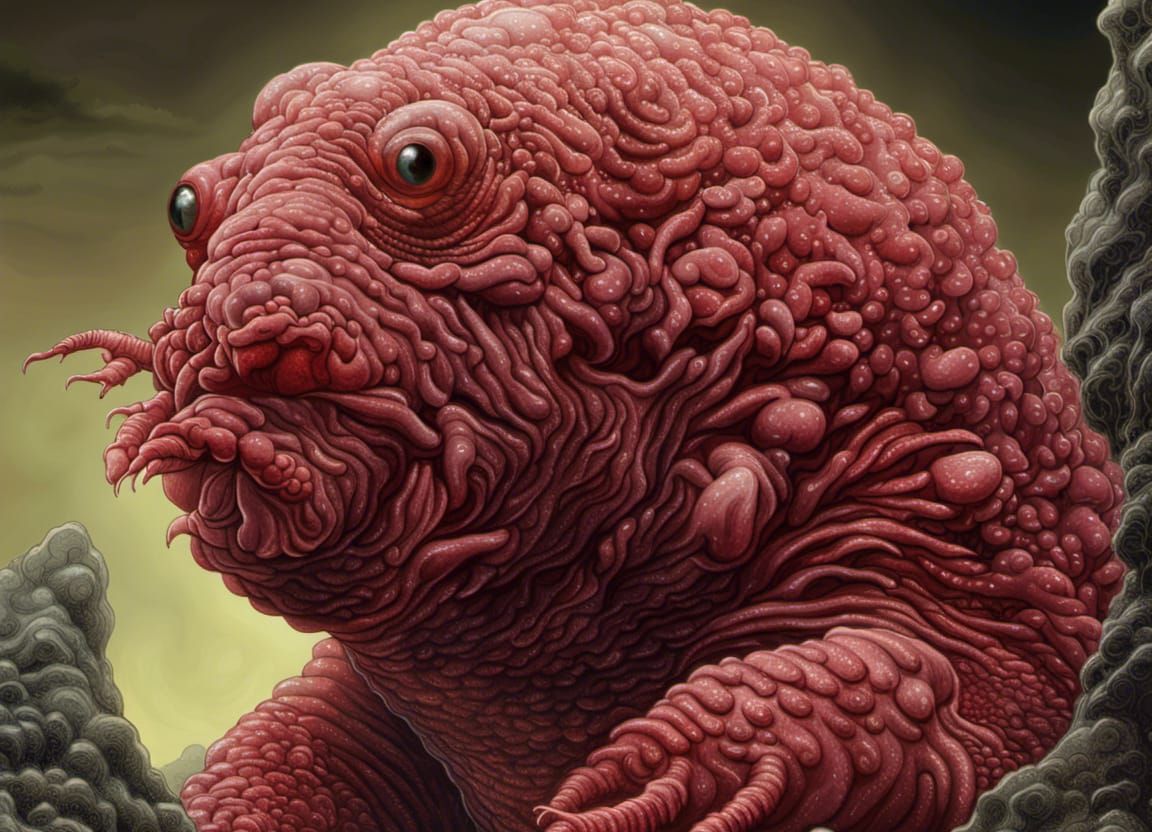 Tardigrade Portrait in Comic Book Style