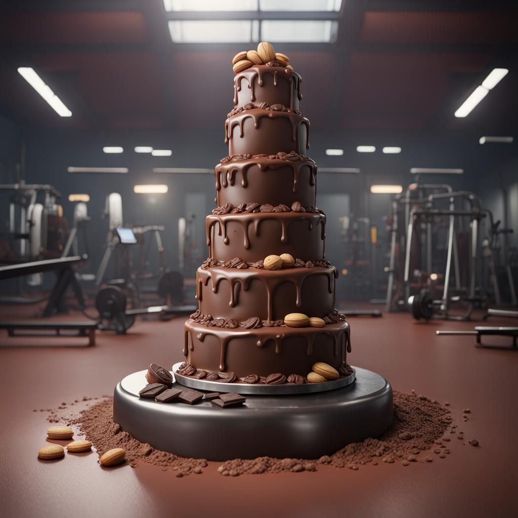 German Chocolate Cake Gym: A Fantastical Creation