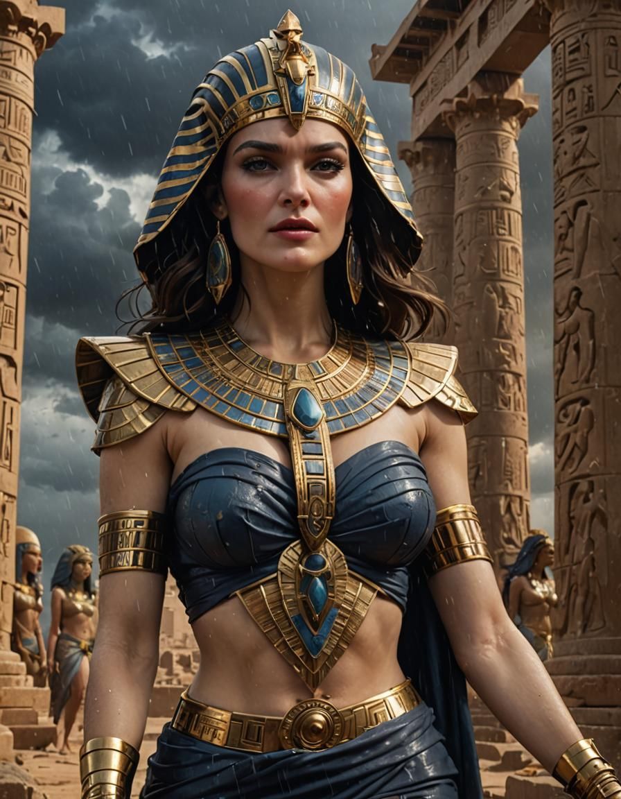 Egyptian Princess Pinup in Dark Fantasy Style