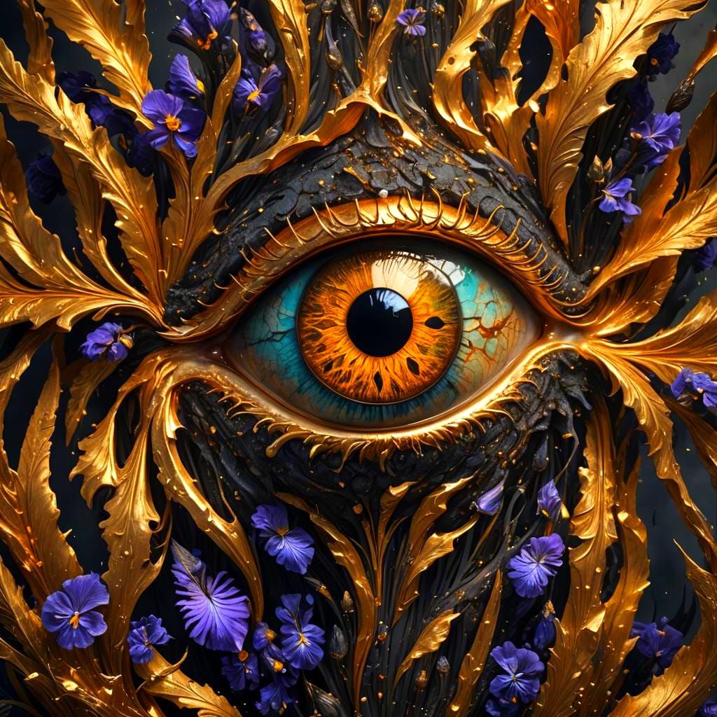 Golden Eye in Fantastical Fantasy Art