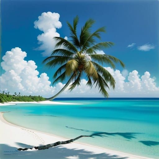 the tranquil beaches of the Maldives