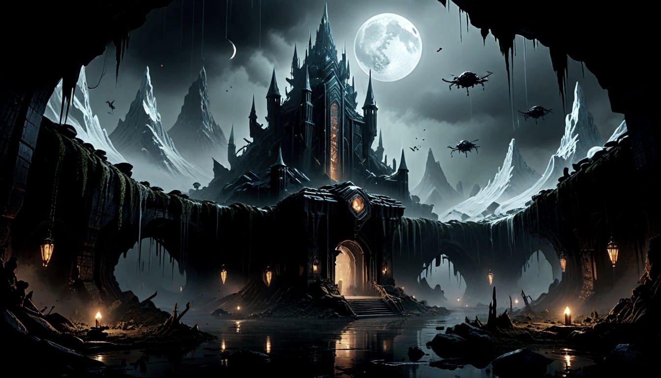 Super Villain Hideouts: A 3D Collage of Sinister Lairs