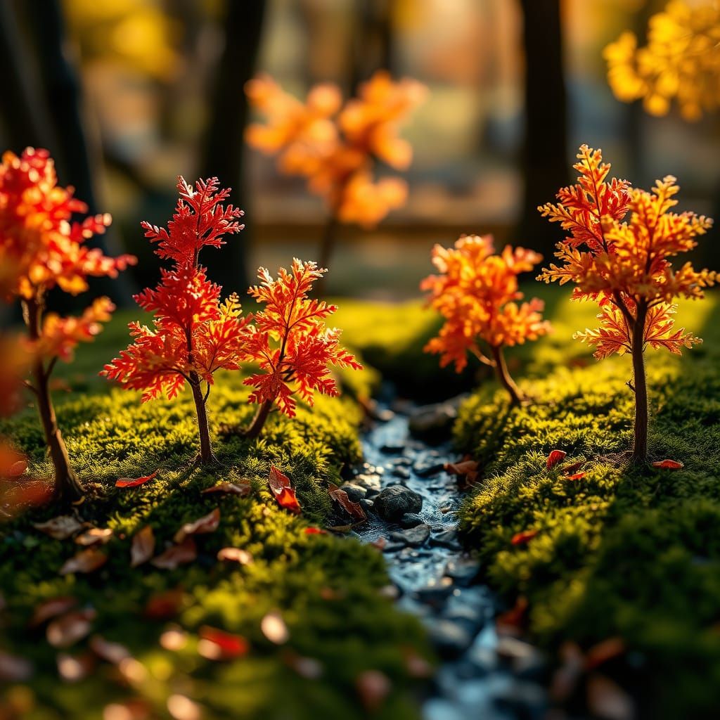 Miniature Autumn Forest Diorama