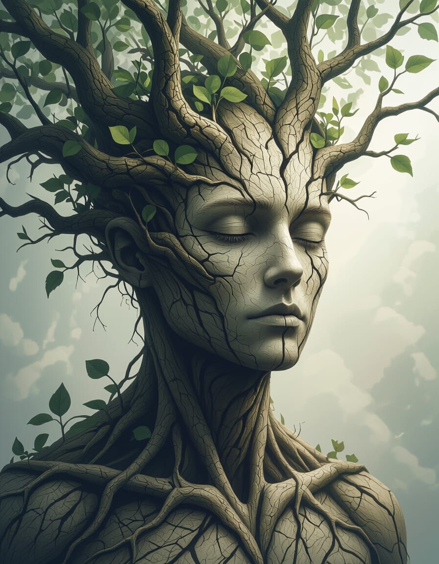 Mystical Forest Spirit: A Dark Fantasy Fusion